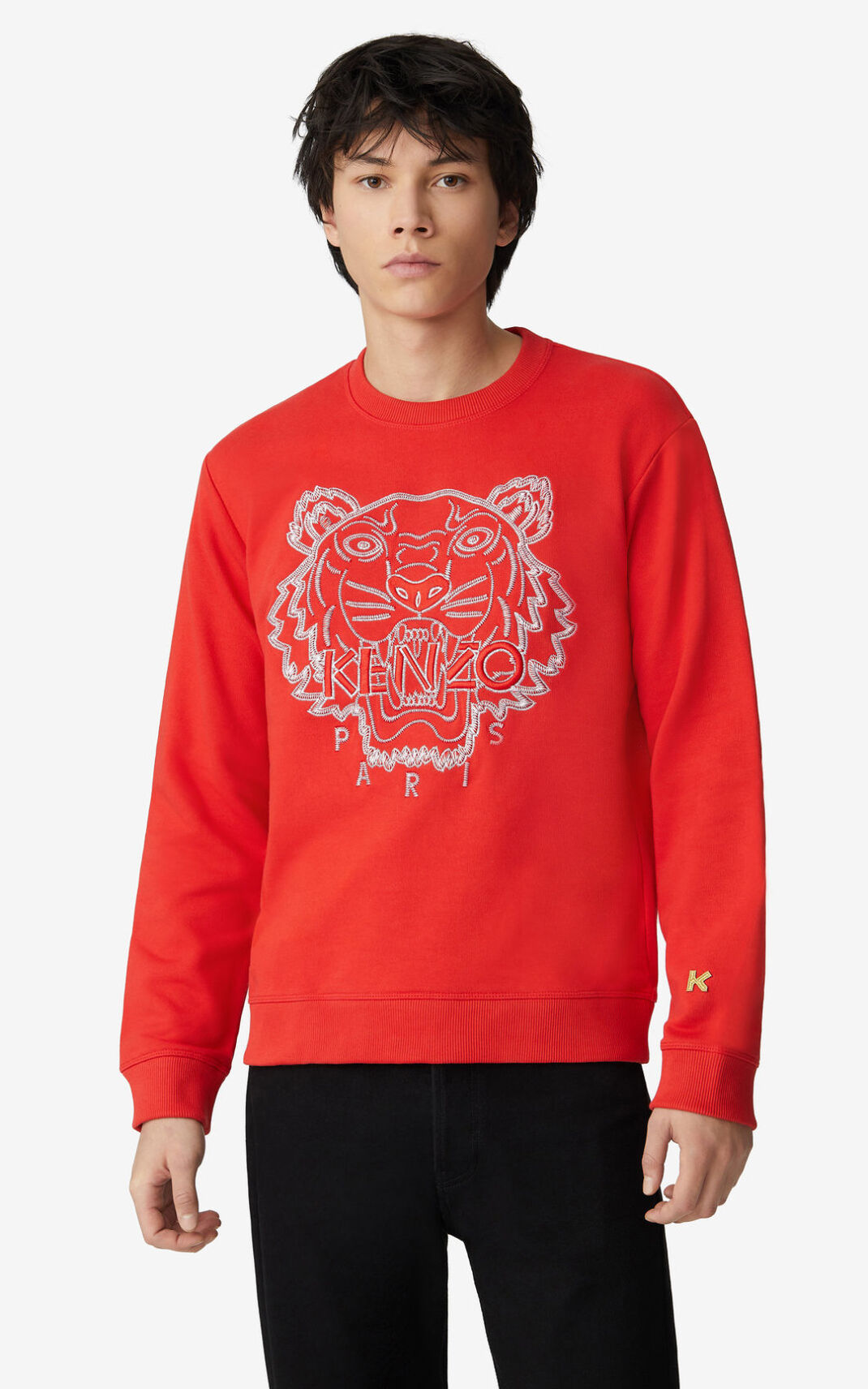 Kenzo Tiger Melegítő Felső Férfi Piros | ID.785421